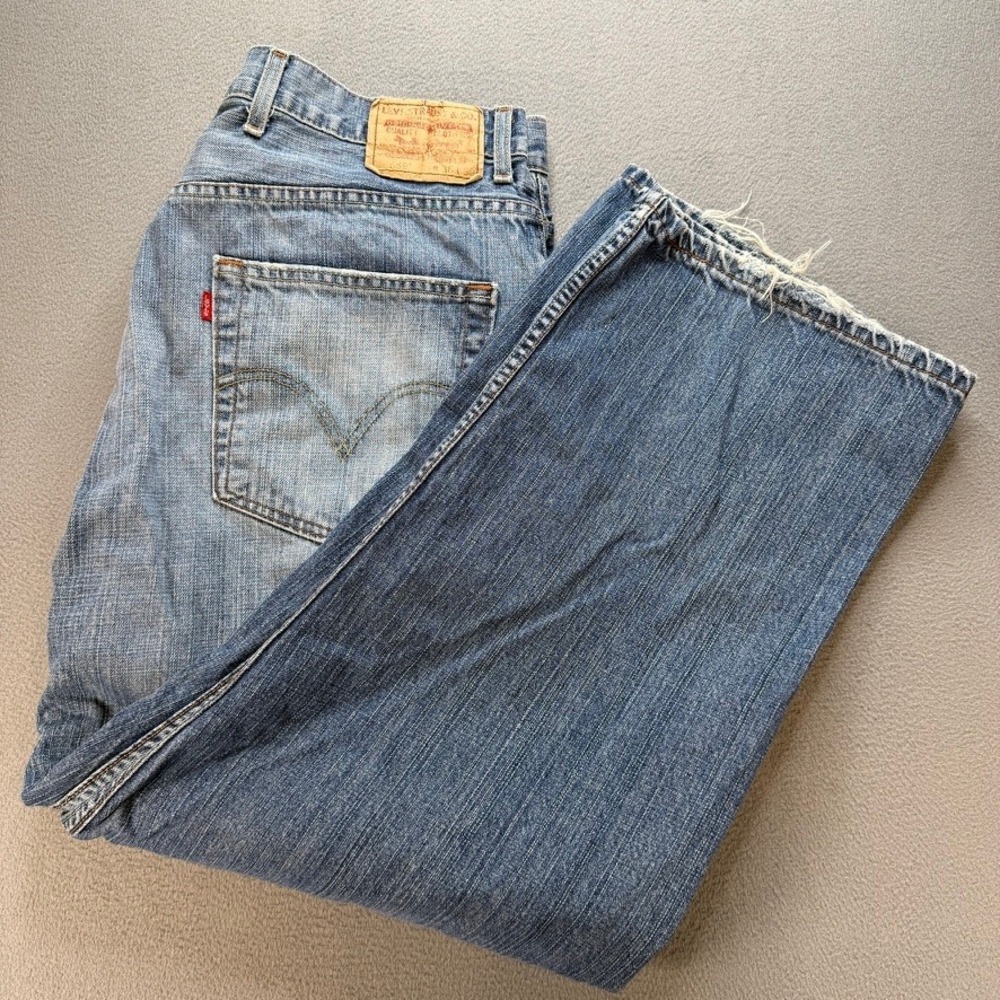 Levi 569 Loose Straight‎ Fit Jeans Baggy 38x30 (FIT 36x28) Denim Distressed Y2K